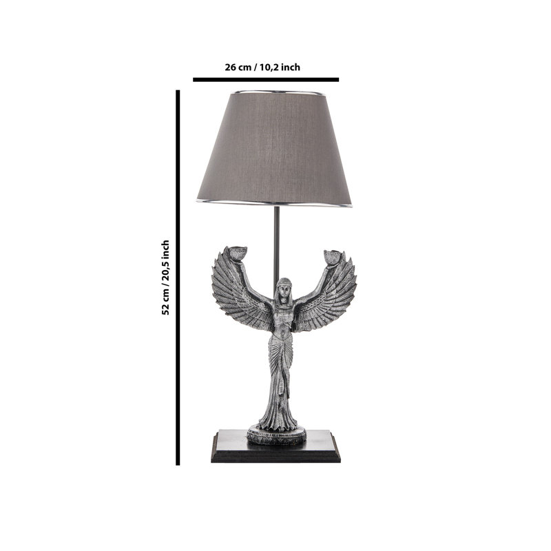 Lampe de table, gris, gris