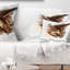 Coussin lombaire en aquarelle d’animal