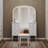 Antique Style Makeup Makeup Vanity  Desk With Triple Mirror, 6-Drawer Dressing Table (Makeup Vanity) Set Including Stool, Full-Length Vanity Mirror  Dressing Room, White, For Bedroom
