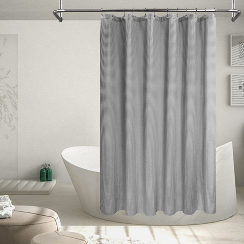 Rideau de douche Cottingham, Gris clair, H 72 po x l 72 po