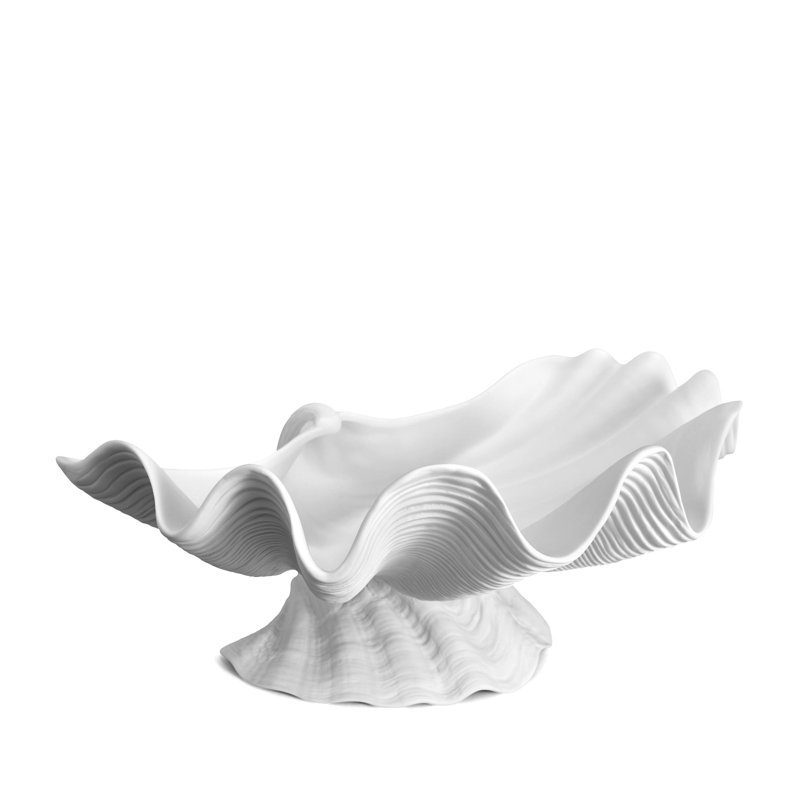Neptue Bowl Centerpiece, White