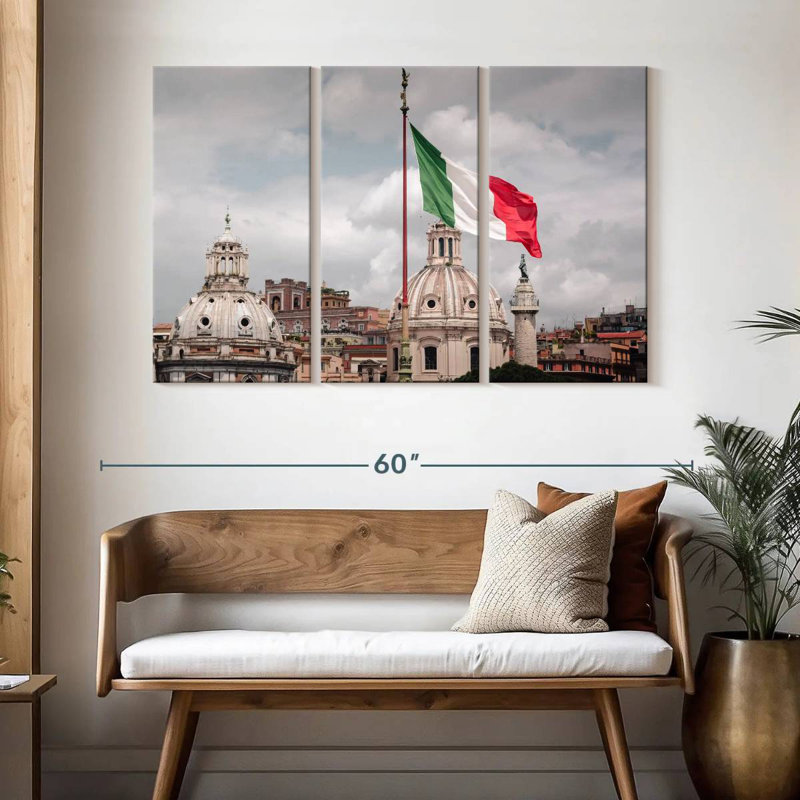 Drapeau italien Borges, H 32 po x l 50 po