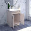 Base de meuble-lavabo 24 po blanc antique