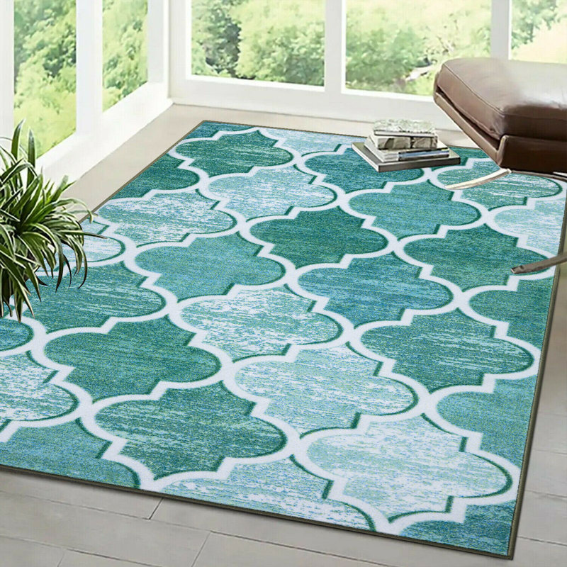 Dinuba Geometric Indoor / Outdoor Area Rug, Rectangle 80 x 150cm