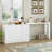 Kitchen Island with Extendable Dining Table，Converts Into a Dining Table and Adjustable Pull-Out Top-106713643