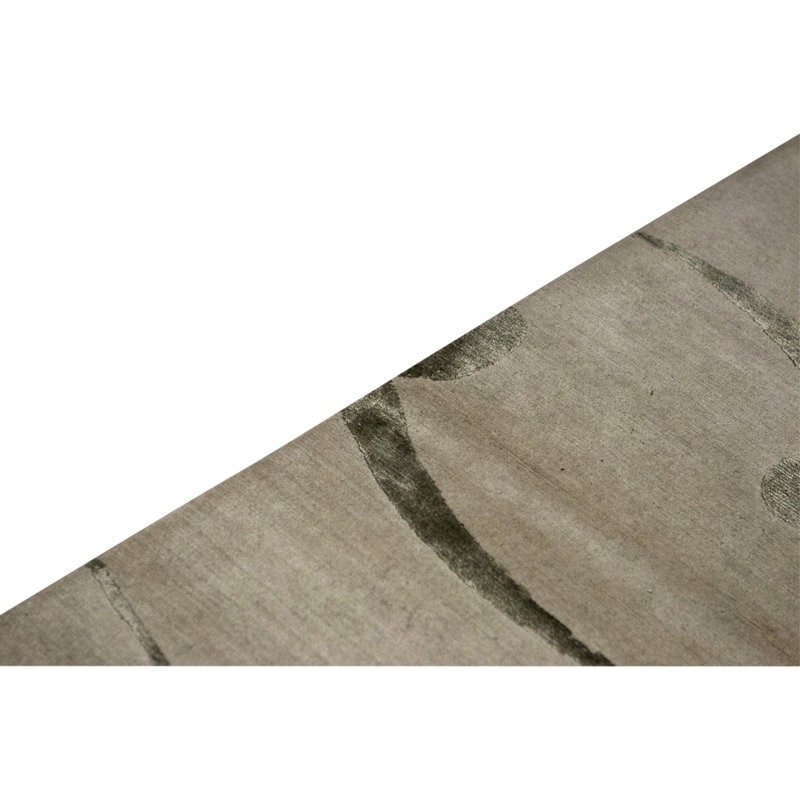 Hand Knotted Area Rug in Ecru