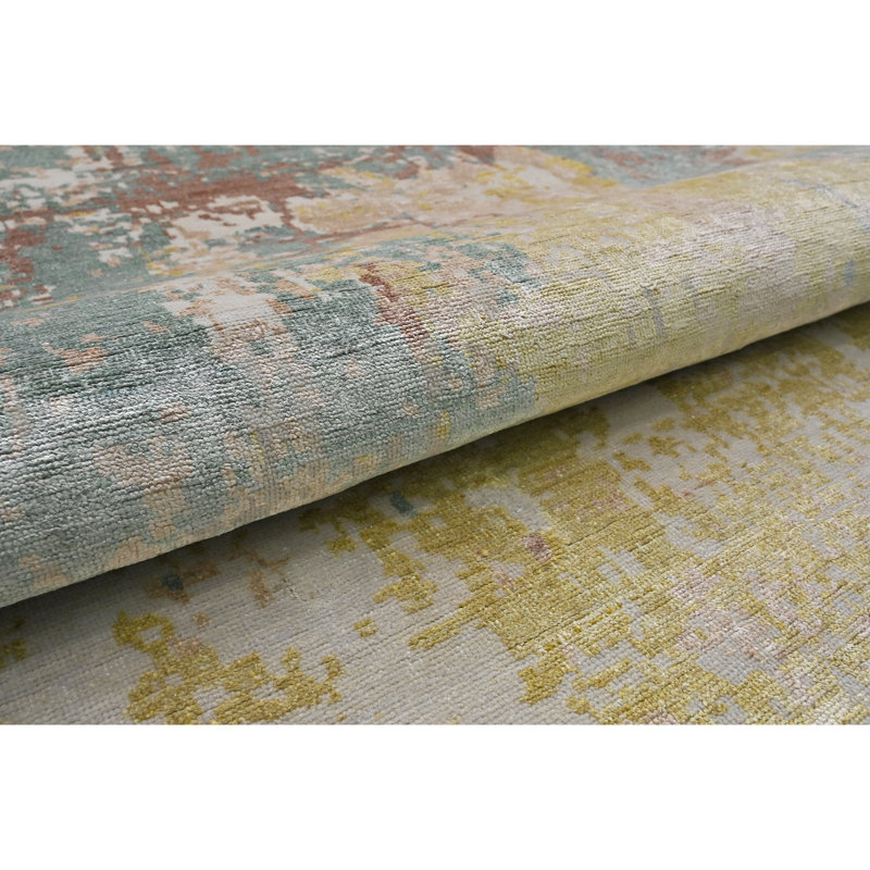 One-of-a-Kind Rectangle 6'1" x 9' Hand Knotted Area Rug