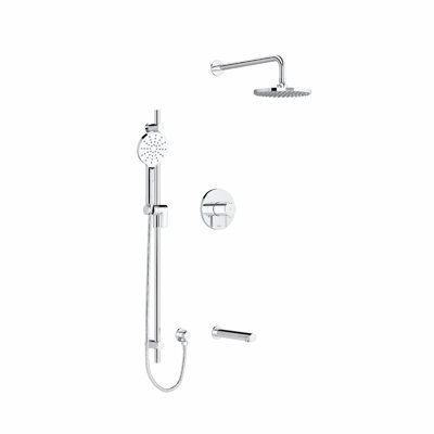 Pallace 5 Function System Pressure-Balanced Tub & Shower Faucet with Rough-in Valve