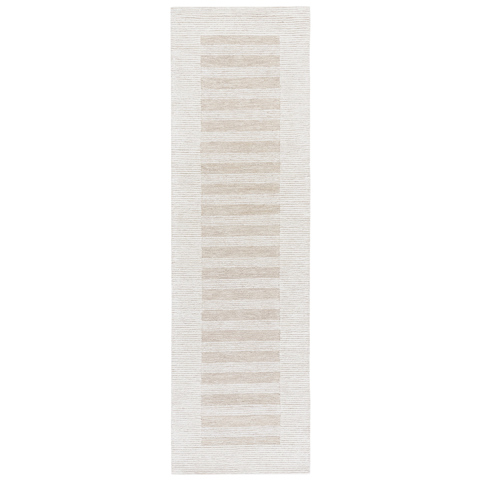 Pine 304 Hand Tufted Wool Pile Striped Rug, Runner 2'3" x 8'