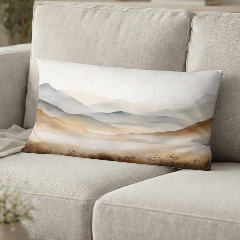 Coussin Mountain Mountain Silent Beauty II, H 12 po x l 20 po