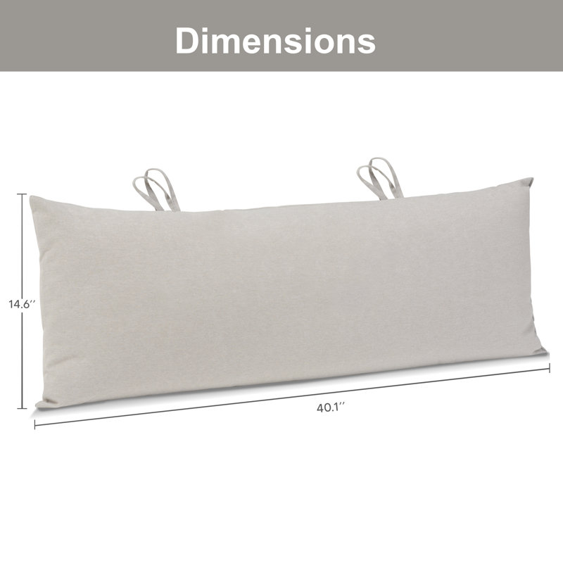 Coussin de hamac avec attaches, 40,1 po x 14,6 po, un compte (paquet de 1) beige, Beige