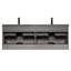 Meuble-lavabo double 59 po avec comptoir en quartz Lecio-890693065