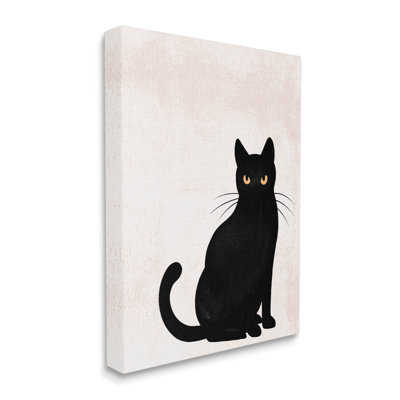 Art d'Halloween, silhouette de chat noir par Jo Taylor
