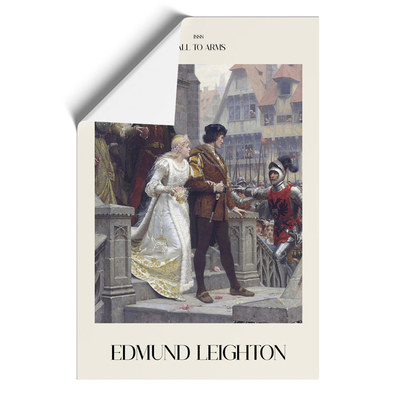 Call to Arms Print by Edmund Leighton - Frameless Print, 42cm H x 30cm W x 0.1cm D