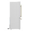 Forno 31" Milano Espresso Bottom Freezer Black, 17.2 cu.ft. Ice Maker, Antique Brass Handles-97749893