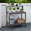 Banc de rempotage extérieur, table de jardin stable avec tablettes de rangement, poste de travail pour patio toutes saisons, résistant à l'humidité et aux intempéries, gris-1650538236