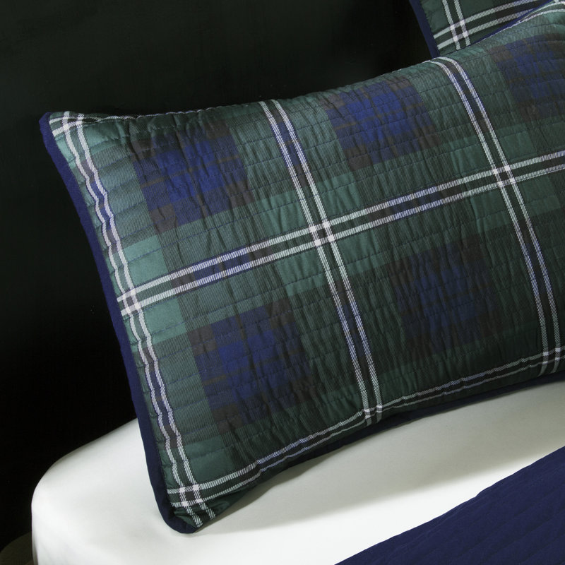 Ensemble de courtepointe réversible Brody avec coussin décoratif, Simple/Simple TG