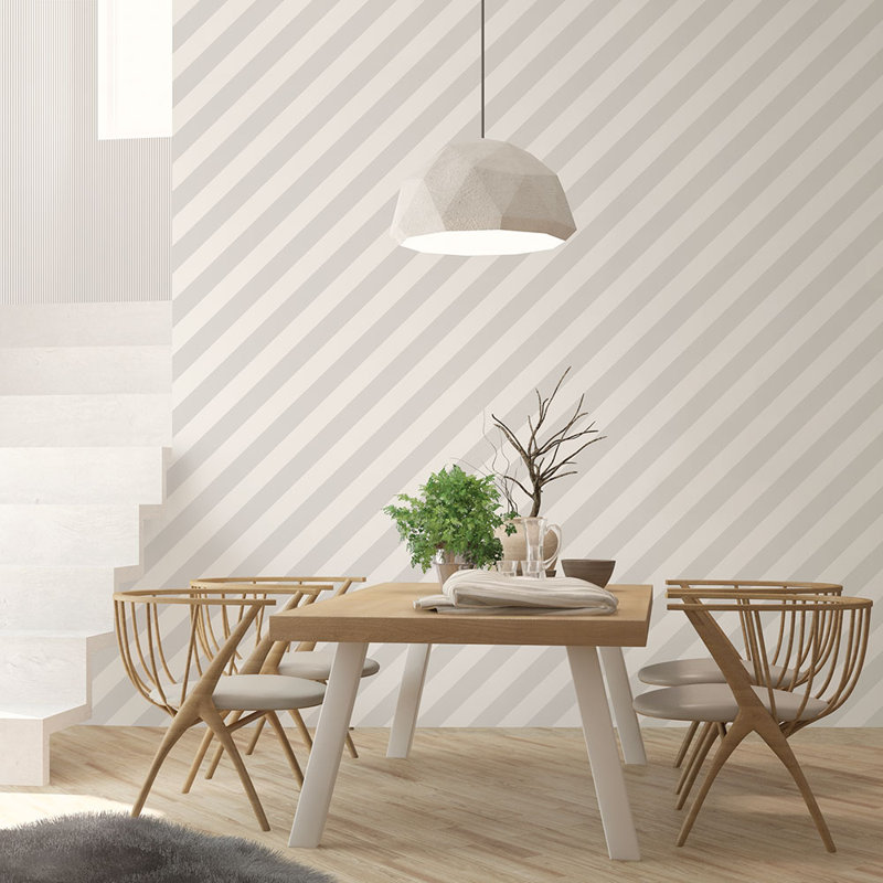 Rouleau de papier peint l 32,75 pi x p 20,5 po Lamoureux, Gris