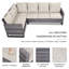 Naresa 5 - Person Patio Conversation Set with Cushions-397227005