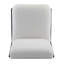 Chaise d'appoint Living Moda blanche avec structure en bois massif noir, ensemble de 2-743748065