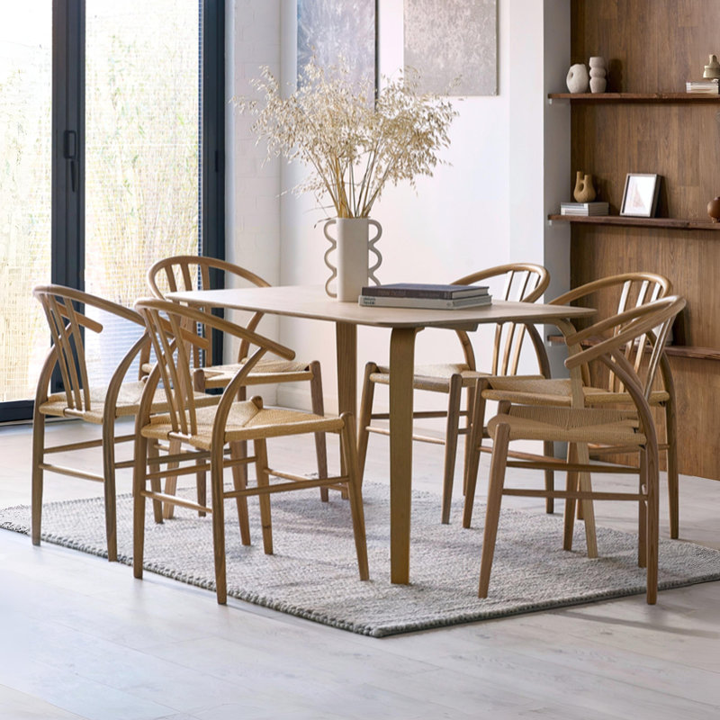 Set Of 2 Solid Oak Dining Chairs