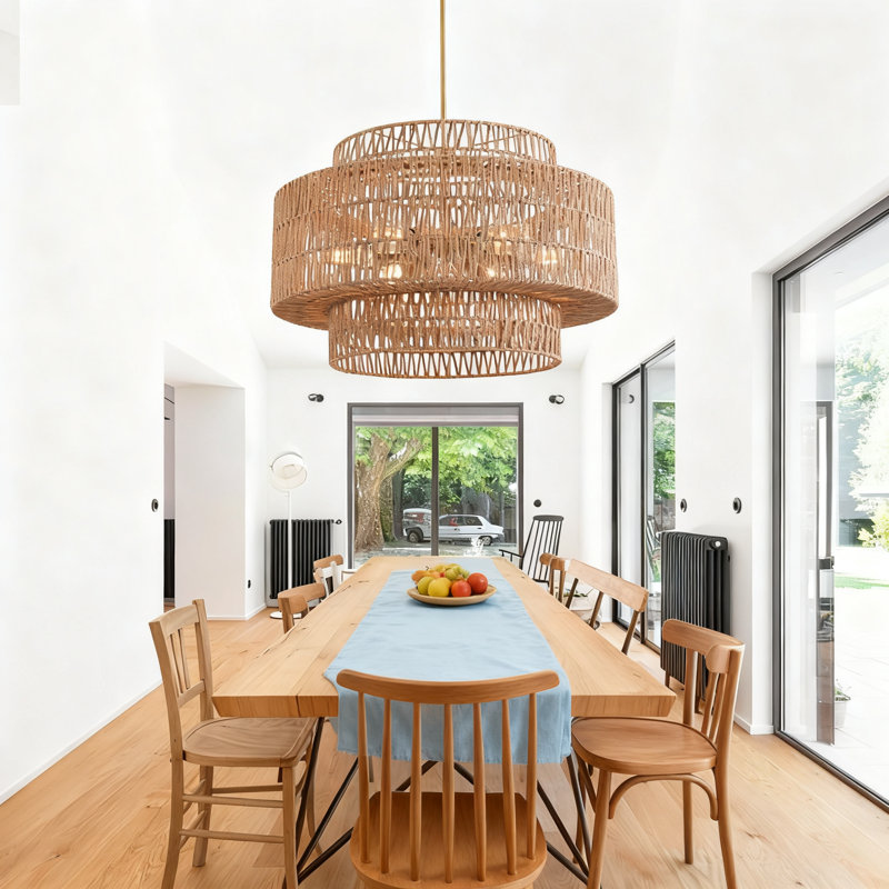 Lustre 6 lumières Boho, 120 V