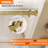 60"W x 60"H Sliding Shower Door, 3/8”(10mm) Tempered Glass, Stainless Steel Track, Smooth Glide with Buffer, Adjustable 4” Range, Left/Right Installation-119703085