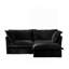 Canapé modulaire 2 places avec housse et repose-pieds convertible-1339023046
