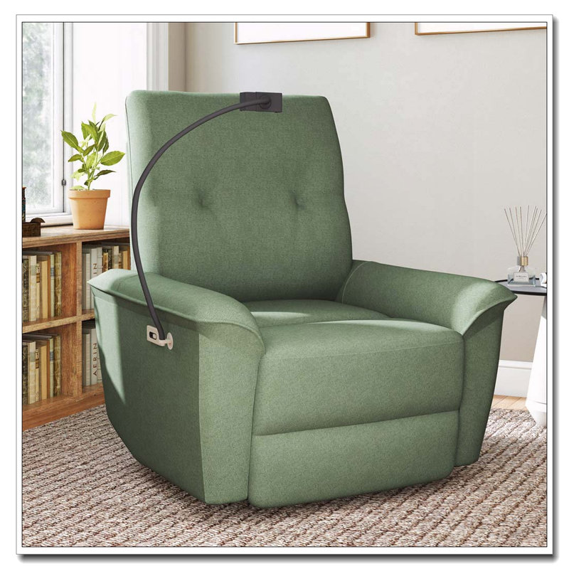 270° Power Swivel Rocker Recliner Chair, Dark Green