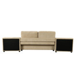 121.2" Versatile Sofa Bed Modular Sofa  Free-Combined Sofa With Two Storage Racks