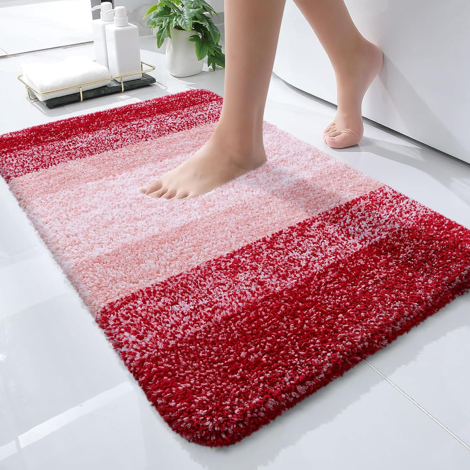 Latitude Run® Riggleman Microfiber / Microsuede Bath Mat | Wayfair