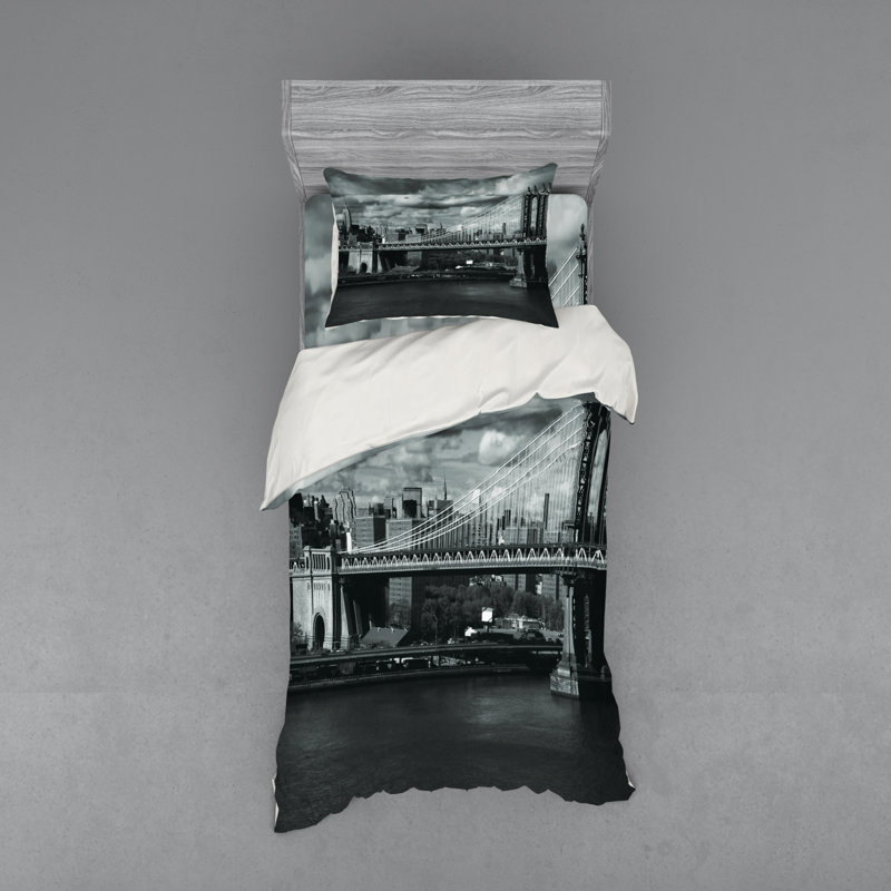 Modern & Contemporary Polyester Duvet Cover, Twin Duvet Cover + 2 Additional Pieces