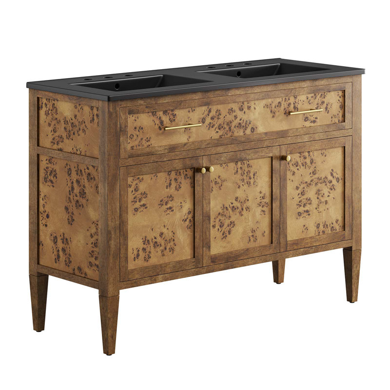 Modway Elysian 48" Single Bathroom Vanity Set, Black