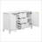 Wave Design Sideboard With 3 Adjustable Shelves, 3 Drawers, And Soft-Close Doors For Versatile Storage And Elegant Display In Any Room-2056735704