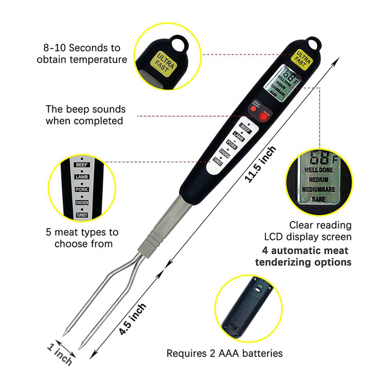 Weber Instant Read Digital 8 In. Thermometer