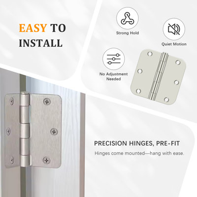 Porte intérieure double avec cadre assorti et porte de garde-manger intérieure en MDF blanc à 5 panneaux de style shaker