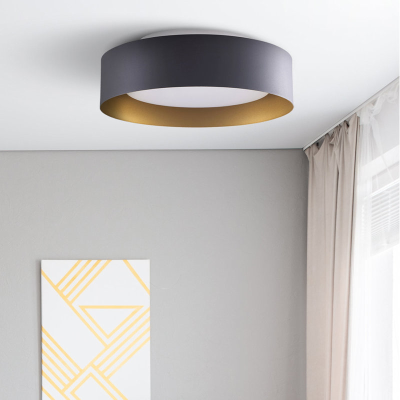 Flushmount, Sand Black, Aluminum