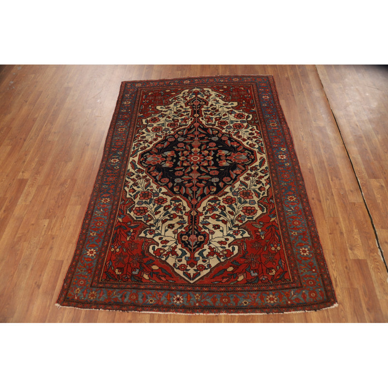 Tapis traditionnel avant teinture végétale pré-1900 4 x 6