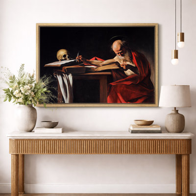 «Saint Jerome», art baroque, images de salle d'étude, impression sur toile encadrée, impression numérique