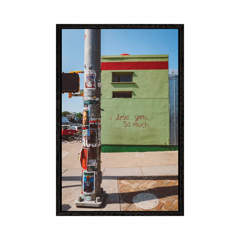 I Love You So Much Austin by Bethany Young - Print on Canvas, 66.04cm H x 45.72cm W x 3.81cm D, Black Framed