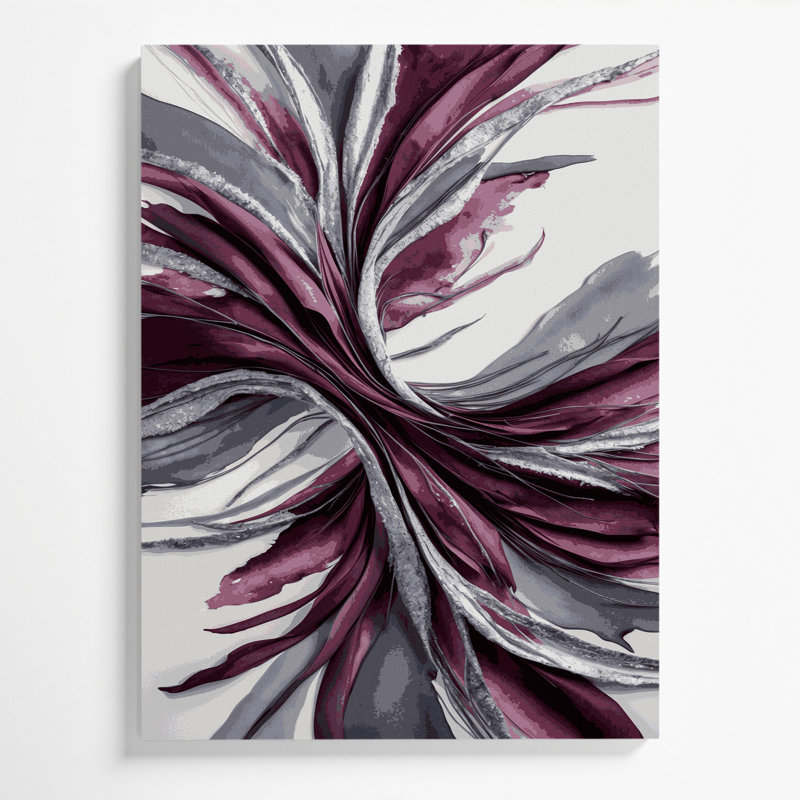 Aquarelle abstraite 94, art mural sur toile brune