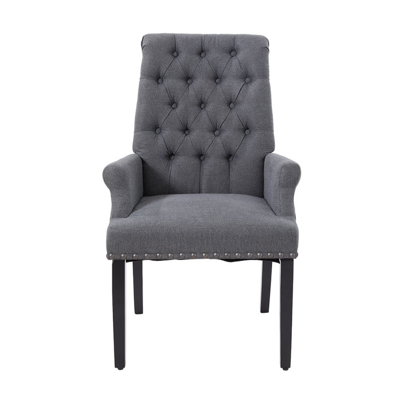 Upholstered Dining Chair, Grey