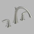 Lahara Double Handle Deck Mount Roman Tub Faucet Lever Handle