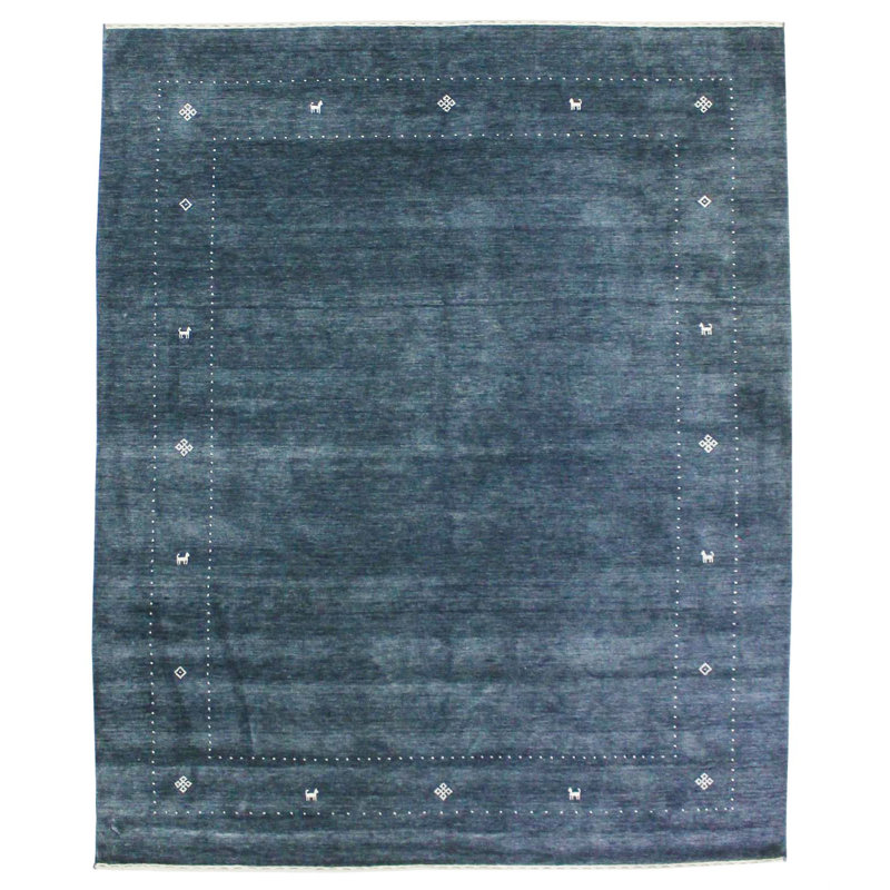 Tapis contemporain gris 8 x 10