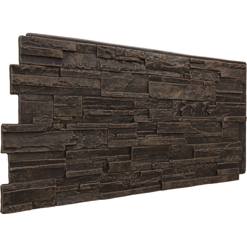 EverStone Cascade Faux Stone Panel, Alder Creek