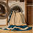 Washable Wave Borders Hawaiian Area Rug-592574792