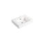 Lavabo de salle de bain en résine - touche chêne blanc américain, 23,88 po Profondeur x 17,93 po, largeur 4,98 po, poids du produit 39,22 lb