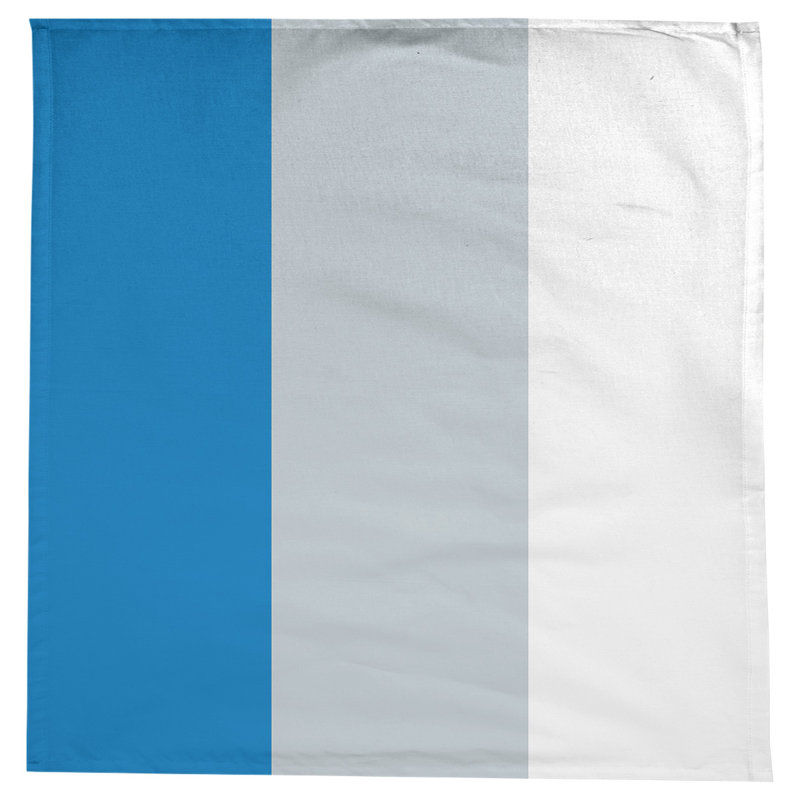 Nappe basket Orlando, Bleu / argenté / blanc