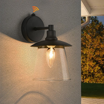 Seerat 20cm H Outdoor Barn Light with Dusk to Dawn