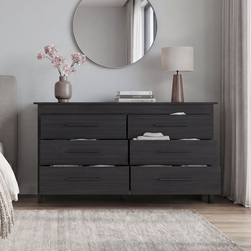 Commode double 59 tiroirs Anastazja, Noir